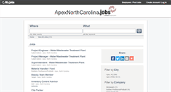 Desktop Screenshot of apexnorthcarolina.jobs