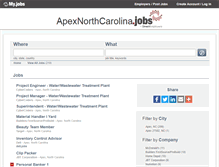 Tablet Screenshot of apexnorthcarolina.jobs